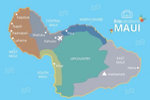 top maui cities itrip vacations map