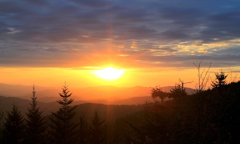 smoky mountains sunsets best places