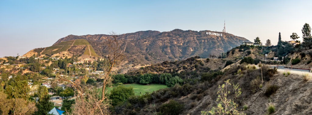 Picture of the Hollywood Hills and homes
