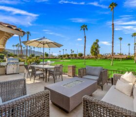 Palm Desert vacation rental home on the green golf course view